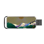 Surreal Art Psychadelic Mountain Portable USB Flash (Two Sides)