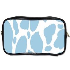 Cow Print, Aesthetic, Y, Blue, Baby Blue, Pattern, Simple Toiletries Bag (one Side) by nateshop