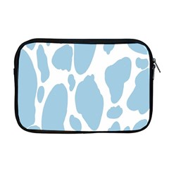 Cow Print, Aesthetic, Y, Blue, Baby Blue, Pattern, Simple Apple Macbook Pro 17  Zipper Case by nateshop