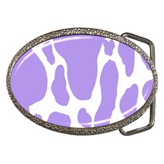 Cow Print, Aesthetic,violelilac, Animal, Purple, Simple Belt Buckles by nateshop