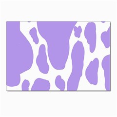 Cow Print, Aesthetic,violelilac, Animal, Purple, Simple Postcard 4 x 6  (pkg Of 10) by nateshop