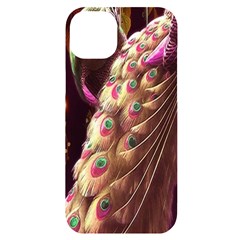 Peacock Dream, Fantasy, Flower, Girly, Peacocks, Pretty Iphone 14 Plus Black Uv Print Case by nateshop