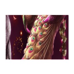 Peacock Dream, Fantasy, Flower, Girly, Peacocks, Pretty Crystal Sticker (a4) by nateshop