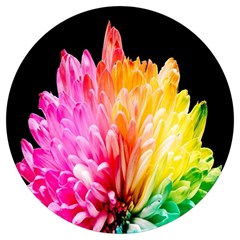 Abstract, Amoled, Back, Flower, Green Love, Orange, Pink, Round Trivet by nateshop