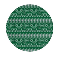 Christmas Knit Digital Mini Round Pill Box (pack Of 3)