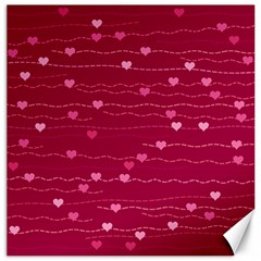 Hearts Valentine Love Background Canvas 12  X 12  by Proyonanggan