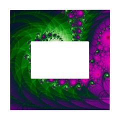 Fractal Spiral Purple Art Green Art White Box Photo Frame 4  X 6  by Proyonanggan