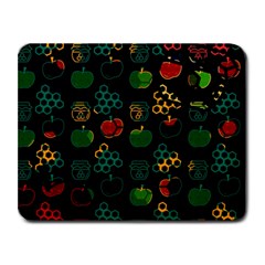 Apples Honey Honeycombs Pattern Small Mousepad by Sarkoni