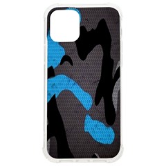 Blue, Abstract, Black, Desenho, Grey Shapes, Texture Iphone 12/12 Pro Tpu Uv Print Case by nateshop