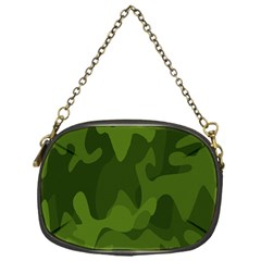 Green Camouflage, Camouflage Backgrounds, Green Fabric Chain Purse (one Side) by nateshop