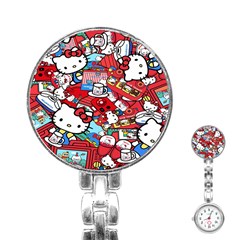 Hello-kitty-61 Stainless Steel Nurses Watch by nateshop