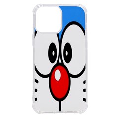 Doraemon Face, Anime, Blue, Cute, Japan Iphone 13 Pro Max Tpu Uv Print Case by nateshop