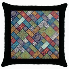 Mandala Pattern Abstract , Mandala, Pattern, Abstract Throw Pillow Case (black)