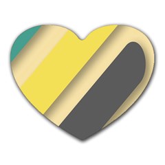 Minimalist, Abstract, Android, Background, Desenho Heart Mousepad by nateshop
