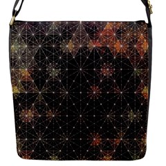 Abstract Psychedelic Geometry Andy Gilmore Sacred Flap Closure Messenger Bag (s)