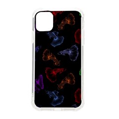 Vector Aquarium Guppies Seamless Fish Pattern With Black Background Iphone 11 Tpu Uv Print Case by Grandong
