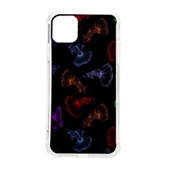 Vector Aquarium Guppies Seamless Fish Pattern With Black Background Iphone 11 Pro Max 6 5 Inch Tpu Uv Print Case by Grandong