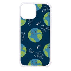 Seamless Pattern Cartoon Earth Planet Iphone 13 Mini Tpu Uv Print Case by Grandong