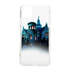 Blue Castle Halloween Horror Haunted House Iphone 11 Pro Max 6 5 Inch Tpu Uv Print Case by Sarkoni