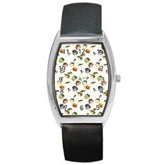 Happy Halloween Vector Images Barrel Style Metal Watch by Sarkoni