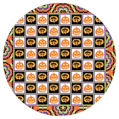 Chess Halloween Pattern Round Trivet by Ndabl3x