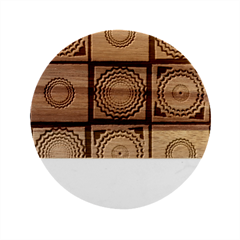 October 31 Halloween Marble Wood Coaster (round) by Ndabl3x