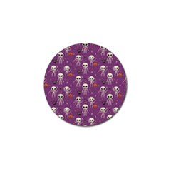 Skull Halloween Pattern Golf Ball Marker (10 Pack) by Ndabl3x