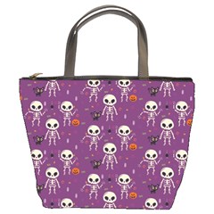 Skull Halloween Pattern Bucket Bag by Ndabl3x