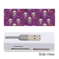 Skull Halloween Pattern Memory Card Reader (stick) by Ndabl3x