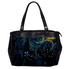Hogwarts Starry Night Van Gogh Oversize Office Handbag by Sarkoni