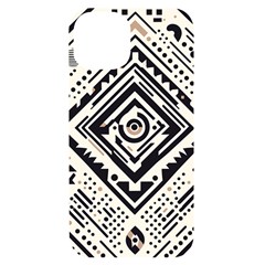 Tribal Pattern Iphone 14 Black Uv Print Case by Sobalvarro
