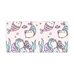 Cartoon Cat Cute Animal Kawaii Pastel Pattern Yoga Headband by Ndabl3x