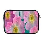 Pink Neon Flowers, Flower Apple MacBook Pro 17  Zipper Case Front