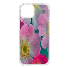 Pink Neon Flowers, Flower Iphone 14 Tpu Uv Print Case by nateshop