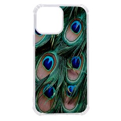 Peacock-feathers,blue2 Iphone 13 Pro Max Tpu Uv Print Case by nateshop