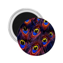 Peacock-feathers,blue,yellow 2 25  Magnets by nateshop