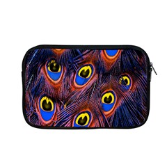 Peacock-feathers,blue,yellow Apple Macbook Pro 13  Zipper Case by nateshop