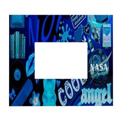 Really Cool Blue, Unique Blue White Wall Photo Frame 5  X 7  by nateshop