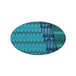 Aztec, Batik Sticker Oval (100 pack)