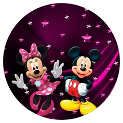 Cartoons, Disney, Mickey Mouse, Minnie Round Trivet by nateshop