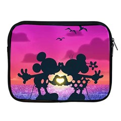 Mickey And Minnie, Mouse, Disney, Cartoon, Love Apple Ipad 2/3/4 Zipper Cases by nateshop