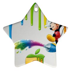 Mickey Mouse, Apple Iphone, Disney, Logo Ornament (star) by nateshop