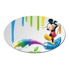 Mickey Mouse, Apple Iphone, Disney, Logo Oval Magnet by nateshop