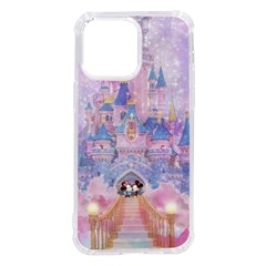 Disney Castle, Mickey And Minnie Iphone 14 Pro Max Tpu Uv Print Case by nateshop