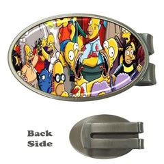 The Simpsons, Cartoon, Crazy, Dope Money Clips (oval)  by nateshop