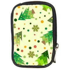 Geometric Christmas Pattern Compact Camera Leather Case by Grandong