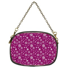 Purple Christmas Pattern Chain Purse (two Sides) by Grandong