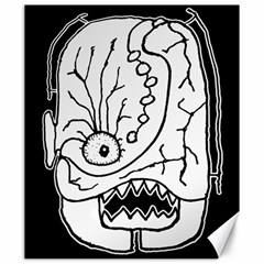 Mutant Monster Head Isolated Drawing Poster Canvas 20  X 24  by dflcprintsclothing