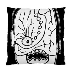 Mutant Monster Head Isolated Drawing Poster Standard Cushion Case (one Side) by dflcprintsclothing