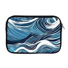 Abstract Blue Ocean Wave Apple Macbook Pro 17  Zipper Case by Jack14
